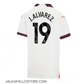 Manchester City Julian Alvarez #19 Vieraspaita 2023-24 Lyhythihainen